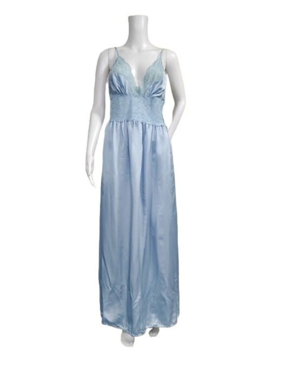 Vintage Jennifer Moore SZ M Lace Trim Whimsy Coquette Fairy Satin Gown NWT - Picture 4 of 10